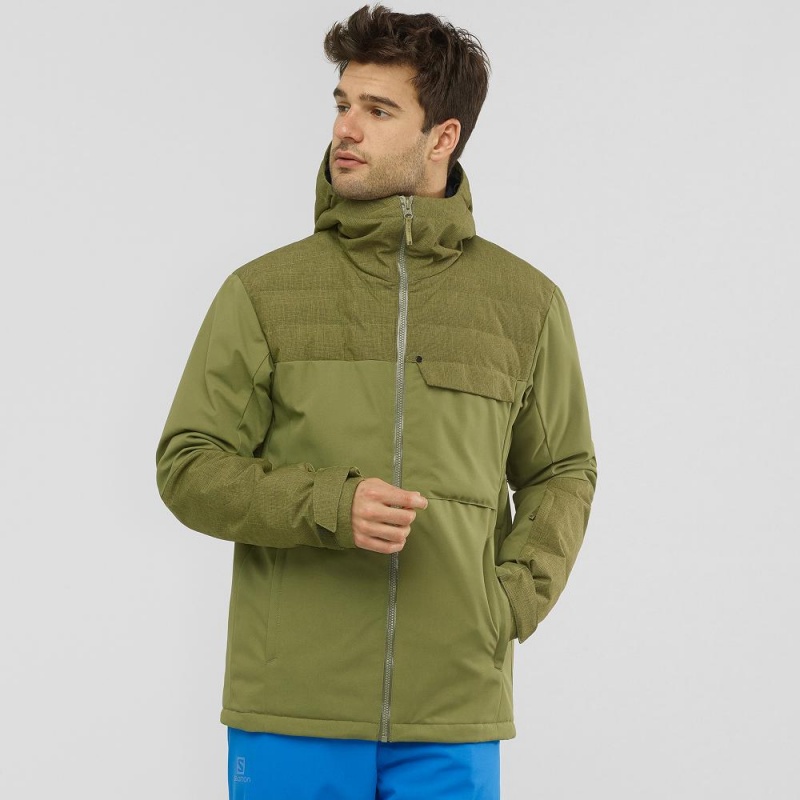 Salomon Deepsteep Jacket M Ski Jackets Green | NZES-64172