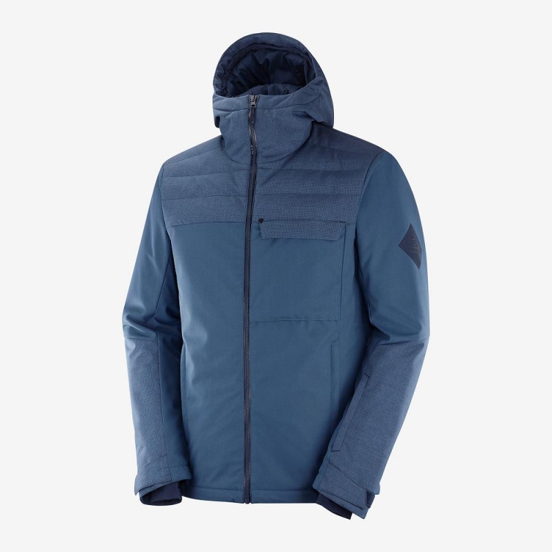 Salomon Deepsteep Jacket M Ski Jackets Navy | VJUG-74198