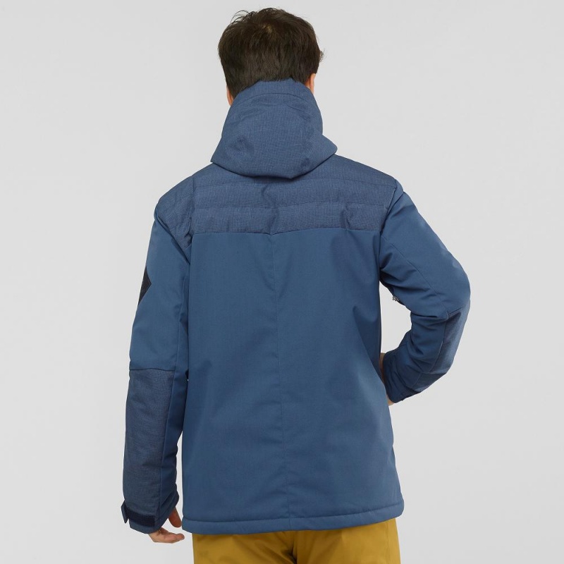 Salomon Deepsteep Jacket M Ski Jackets Navy | VJUG-74198