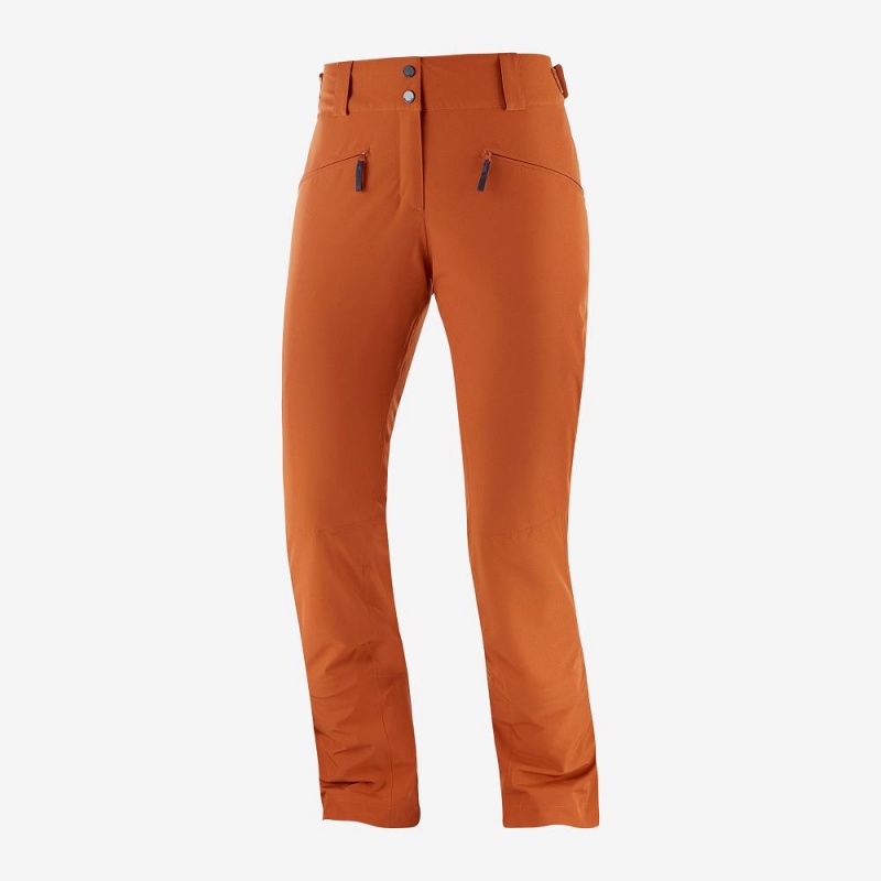 Salomon Edge Pants Brown | IRFY-13279