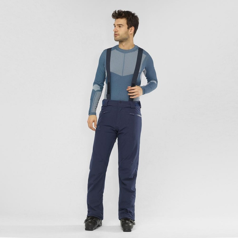 Salomon Edge Pants Navy | DKMV-69523