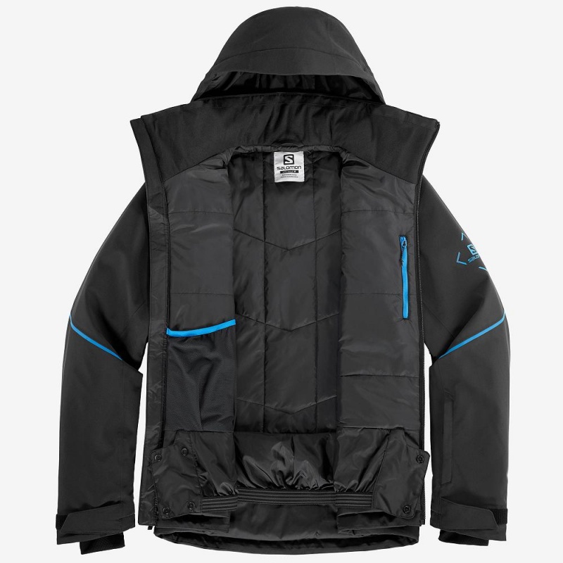 Salomon Edge Ski Jackets Black | GSHU-54397