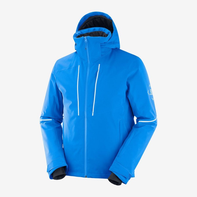 Salomon Edge Ski Jackets Blue | QIBK-35180