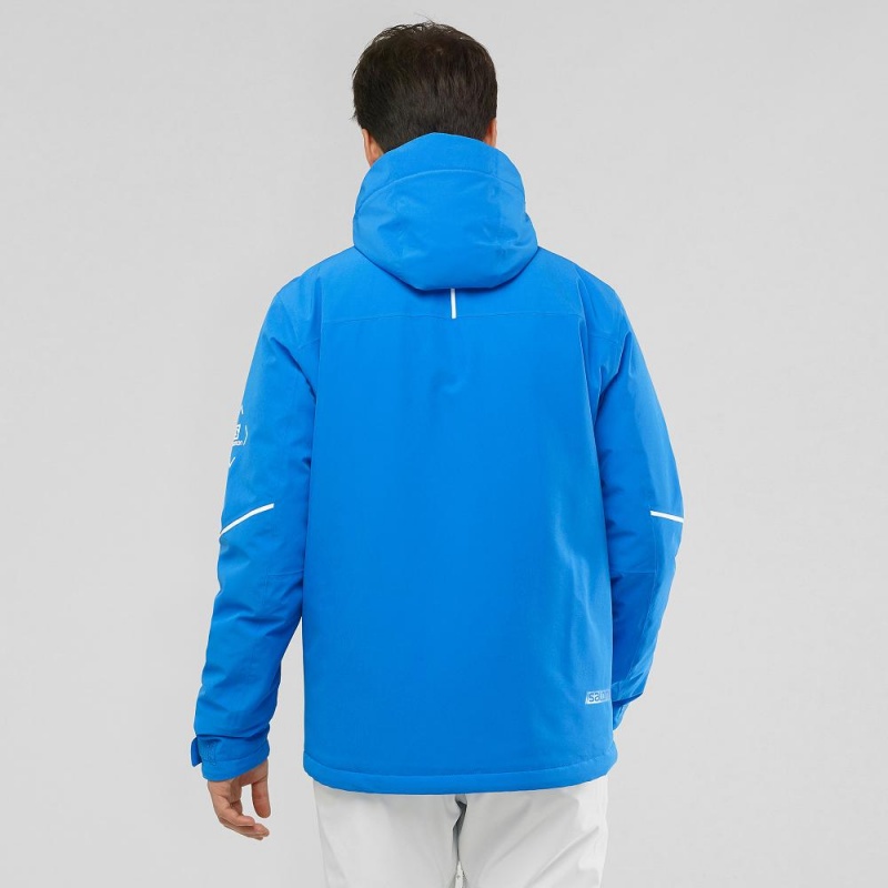 Salomon Edge Ski Jackets Blue | QIBK-35180