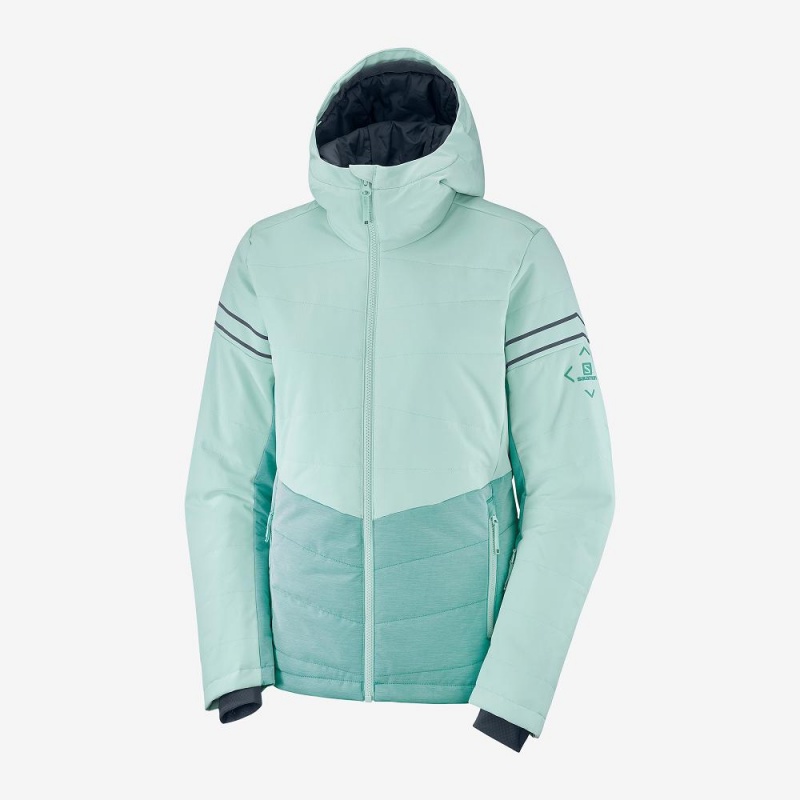 Salomon Edge Ski Jackets Green | VSJD-14283