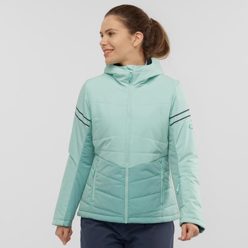 Salomon Edge Ski Jackets Green | VSJD-14283