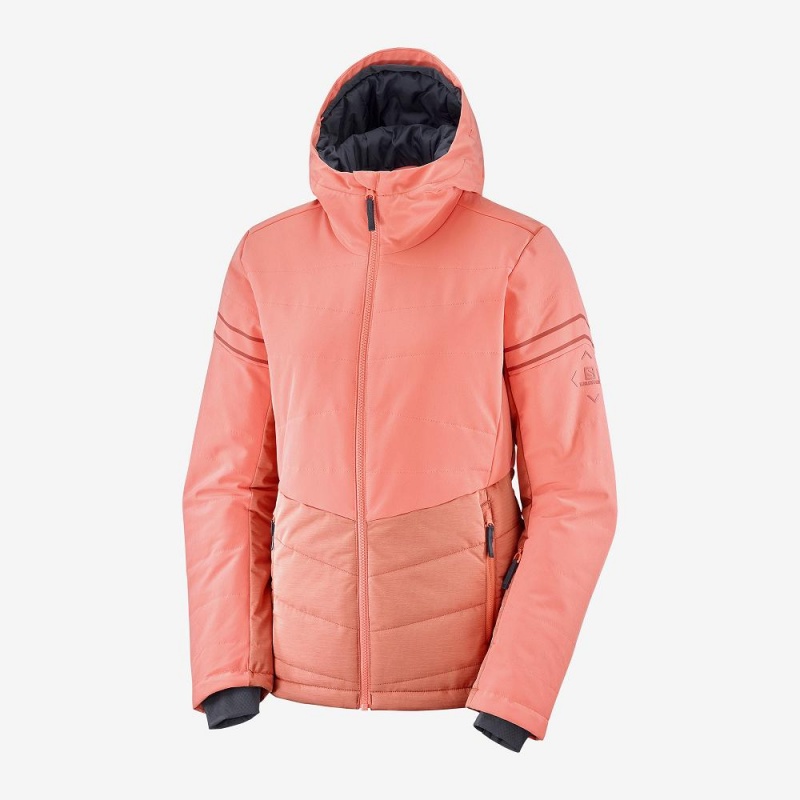 Salomon Edge Ski Jackets Orange | IVJK-41652