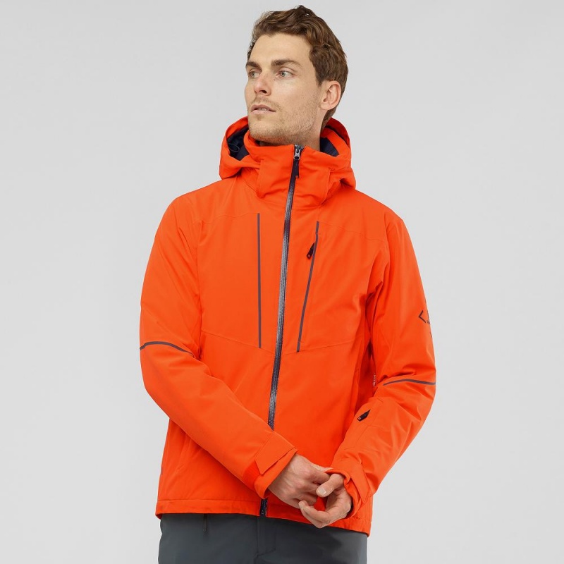 Salomon Edge Ski Jackets Orange | YSBX-68741