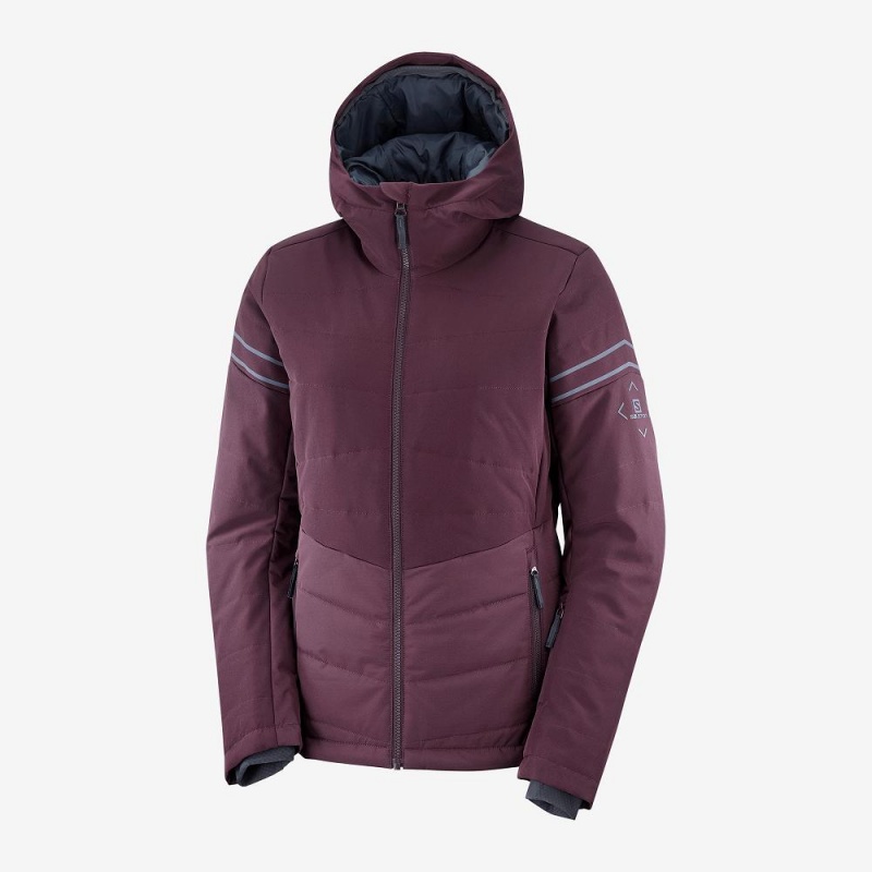 Salomon Edge Ski Jackets Purple | PNOL-32650