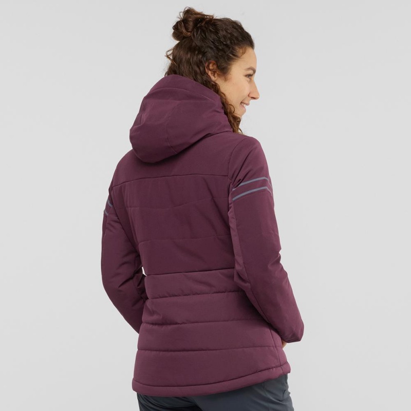 Salomon Edge Ski Jackets Purple | PNOL-32650