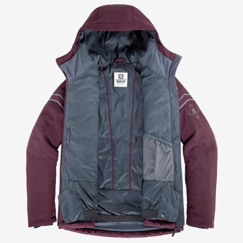 Salomon Edge Ski Jackets Purple | PNOL-32650