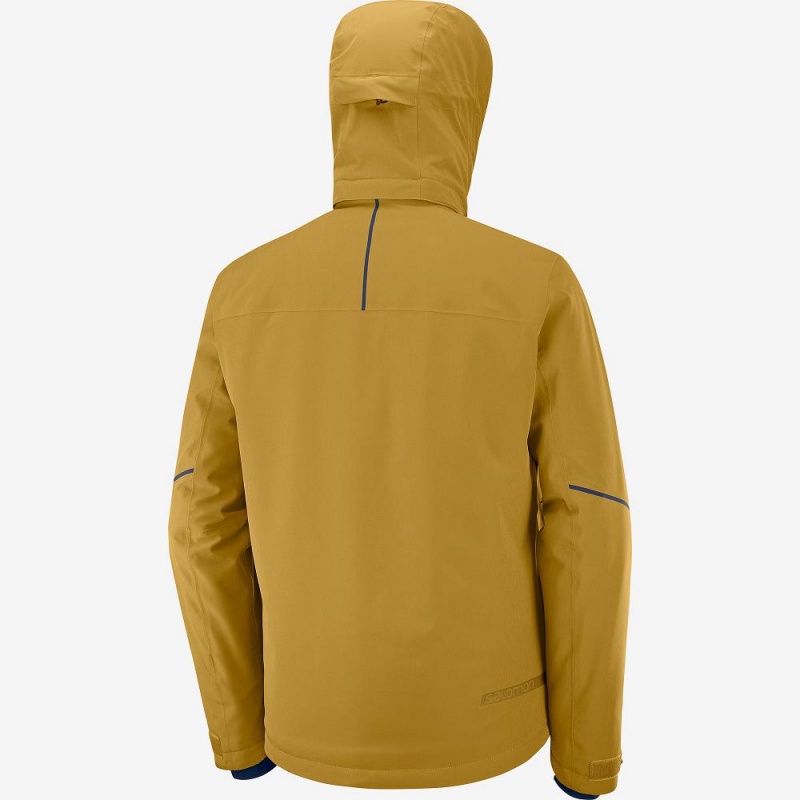 Salomon Edge Ski Jackets Yellow | RXPL-08146