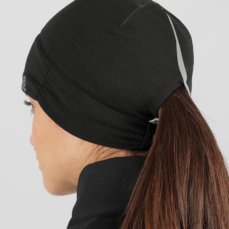 Salomon Elevate Warm Headband Black | HKMU-86435