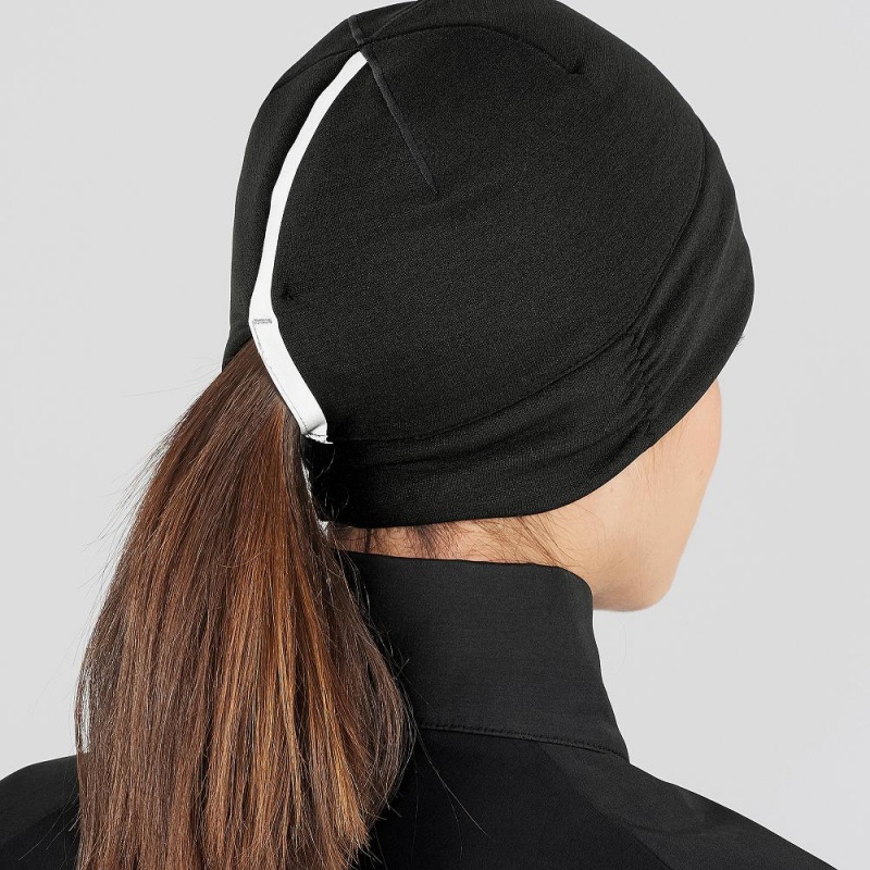 Salomon Elevate Warm Headband Black | HKMU-86435