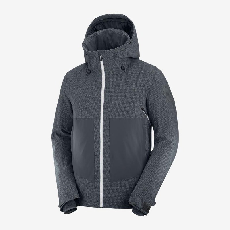 Salomon Epic Jacket M Ski Jackets Gray | RUZB-85931