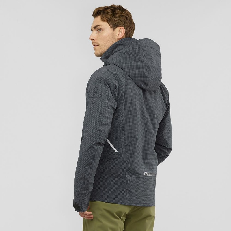 Salomon Epic Jacket M Ski Jackets Gray | RUZB-85931