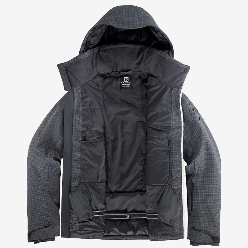 Salomon Epic Jacket M Ski Jackets Gray | RUZB-85931