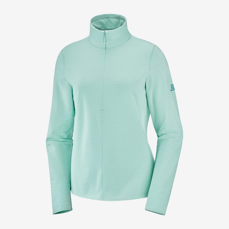 Salomon Essential Lightwarm Pullover Green | DIPW-41798