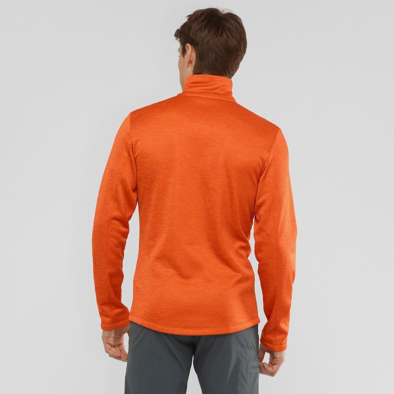 Salomon Essential Lightwarm Seamless Ski Jackets Orange | PQMN-89057