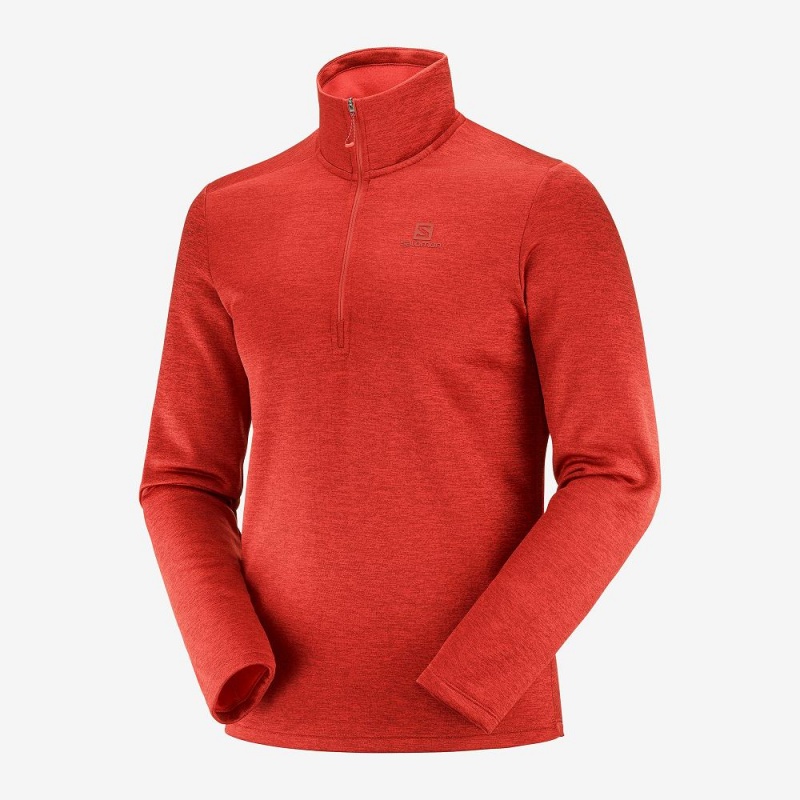 Salomon Essential Lightwarm Seamless Ski Jackets Red | BPRS-19536