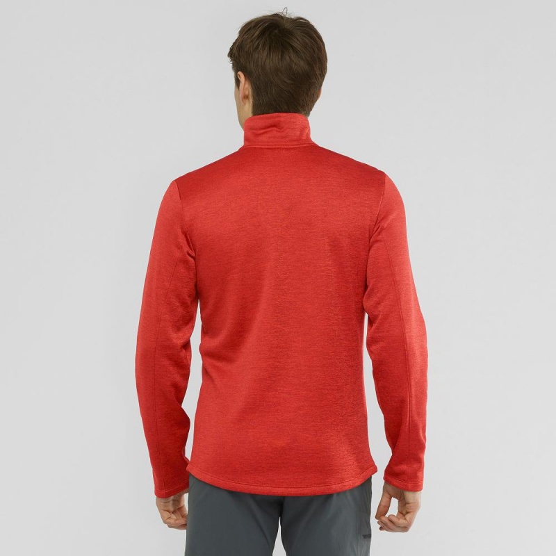 Salomon Essential Lightwarm Seamless Ski Jackets Red | BPRS-19536