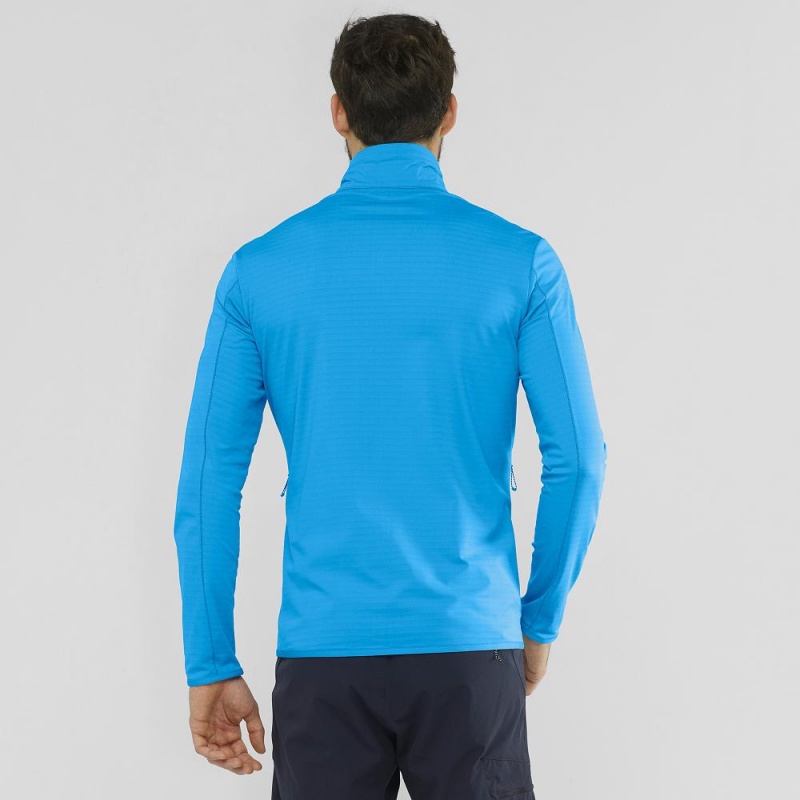 Salomon Essential Lightwarm Ski Jackets Blue | GYRP-70169