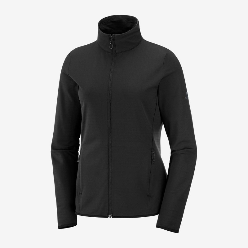 Salomon Essential Lightwarm Ski Jackets Black | EMGH-43269