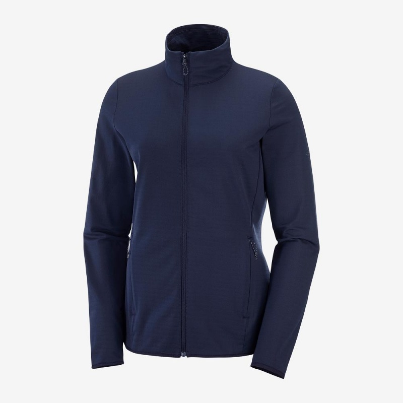 Salomon Essential Lightwarm Ski Jackets Navy | SAKT-23086