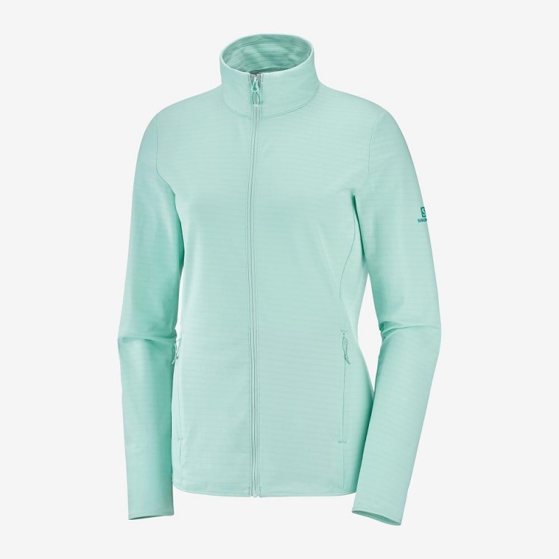 Salomon Essential Lightwarm Ski Jackets Green | UHEZ-67580