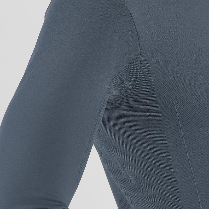 Salomon Essential Seamless Running Jackets Gray | ELYV-28609