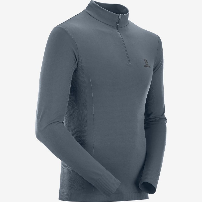 Salomon Essential Seamless Running Jackets Gray | ELYV-28609