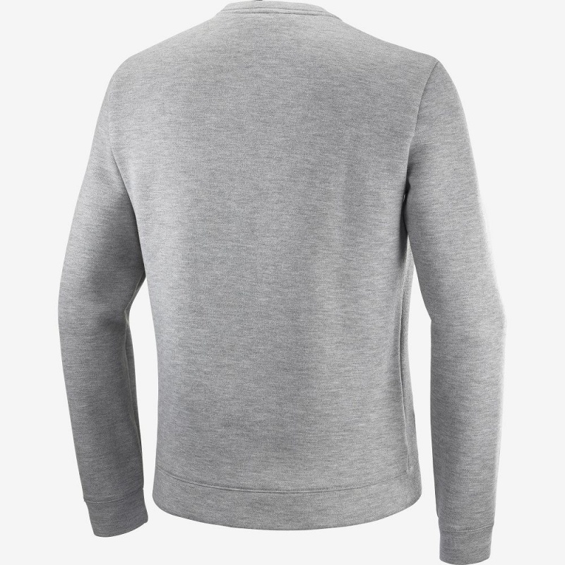 Salomon Essential Warm Pullover Gray | TGAV-80637