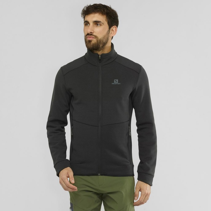 Salomon Essential Warm Ski Jackets Black | OTNQ-84739