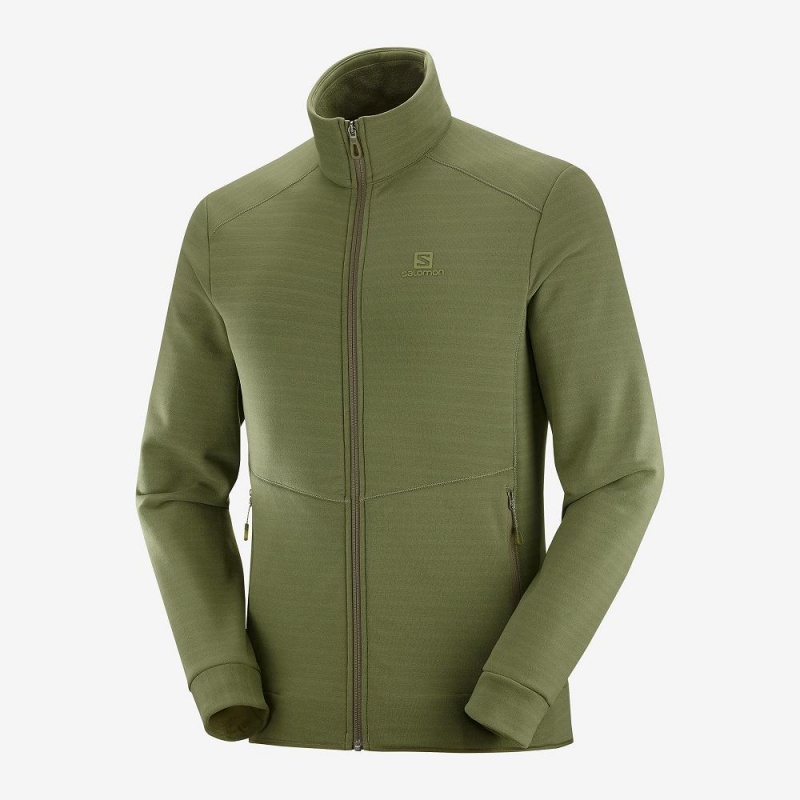 Salomon Essential Warm Ski Jackets Green | RHUG-12074