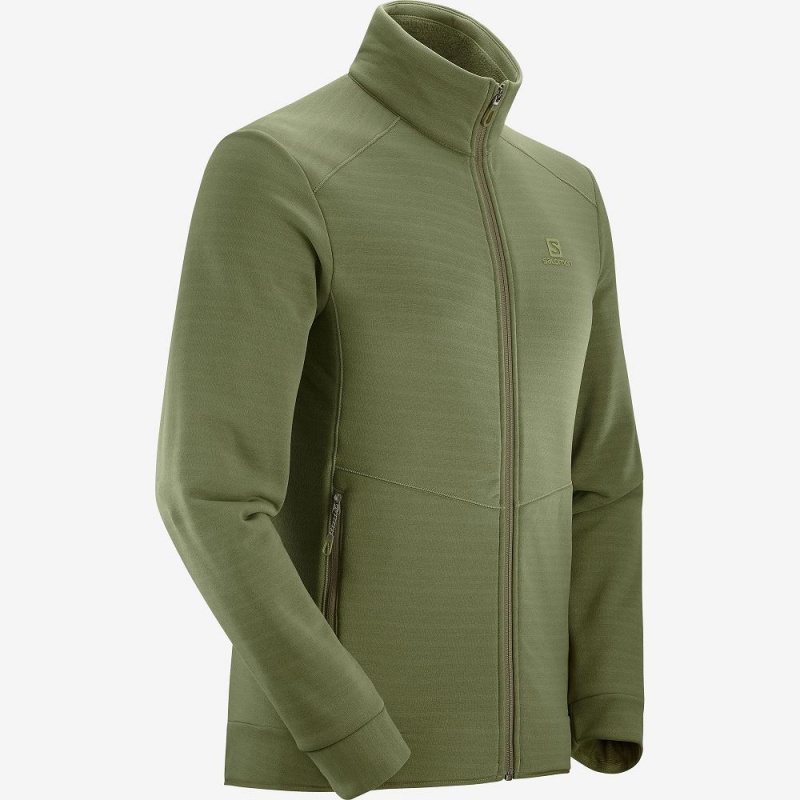 Salomon Essential Warm Ski Jackets Green | RHUG-12074