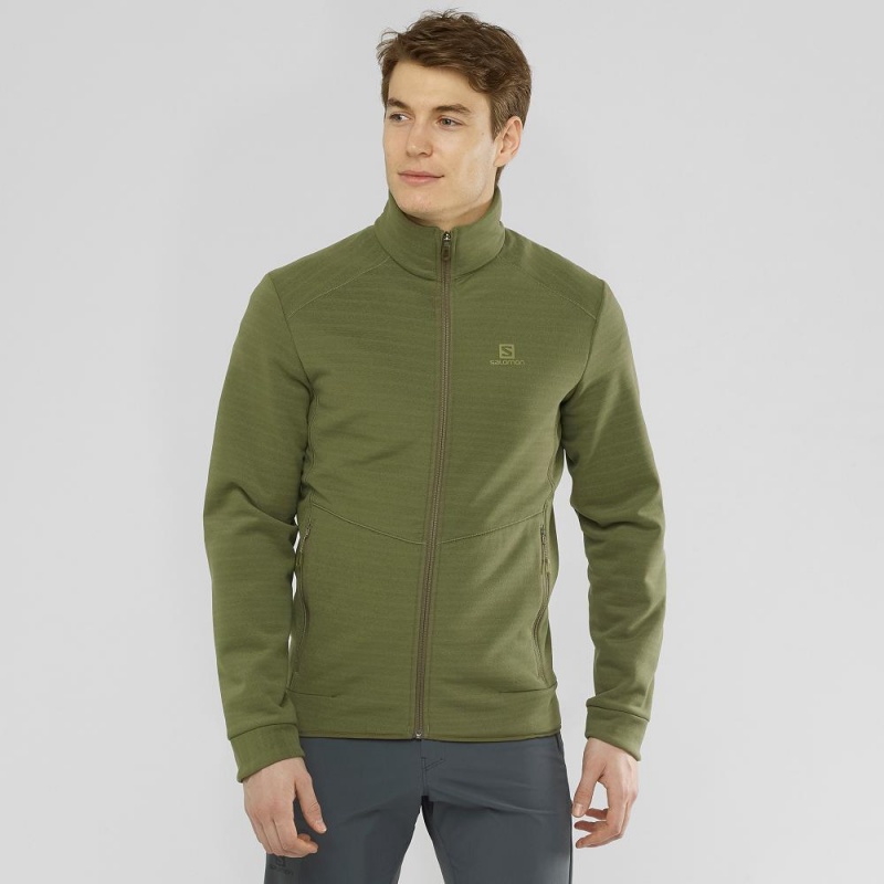 Salomon Essential Warm Ski Jackets Green | RHUG-12074