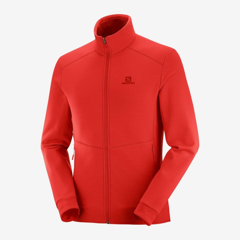 Salomon Essential Warm Ski Jackets Red | BQCF-48531