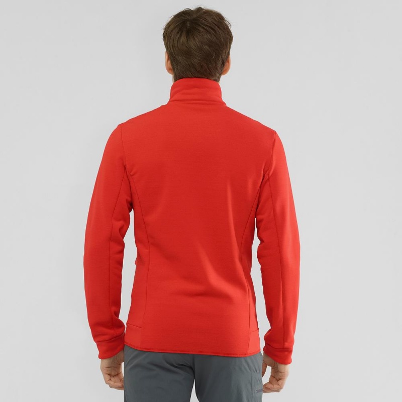 Salomon Essential Warm Ski Jackets Red | BQCF-48531