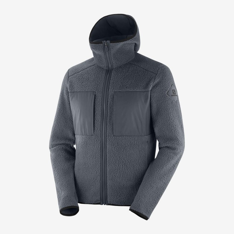 Salomon Essential Warm Teddy Ski Jackets Gray | UYTZ-52013