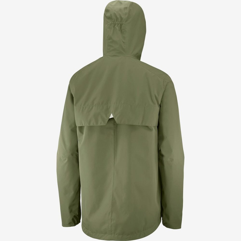 Salomon Essential Waterproof 2L Jacket Green | ZMVD-93827