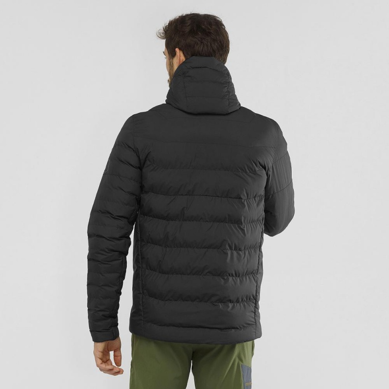 Salomon Essential Xwarm Insulated Hoodie Black | FJXB-07436