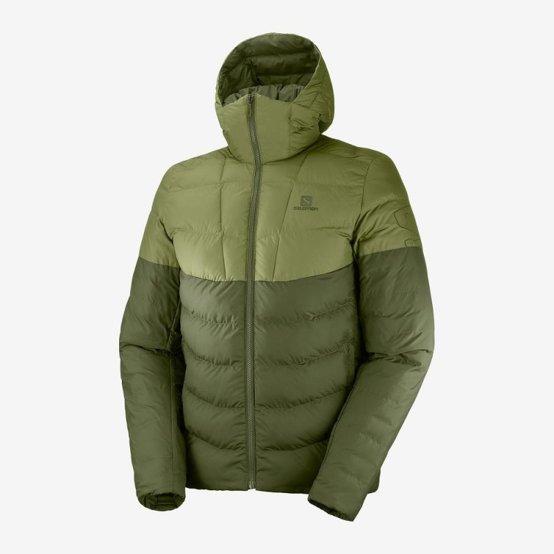 Salomon Essential Xwarm Insulated Hoodie Green | SXDY-68120