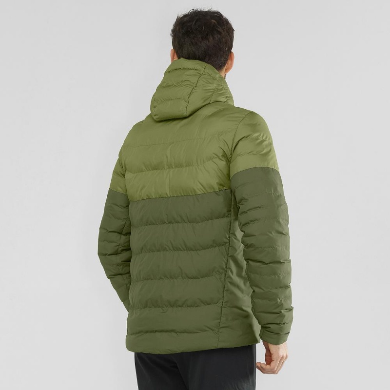 Salomon Essential Xwarm Insulated Hoodie Green | SXDY-68120