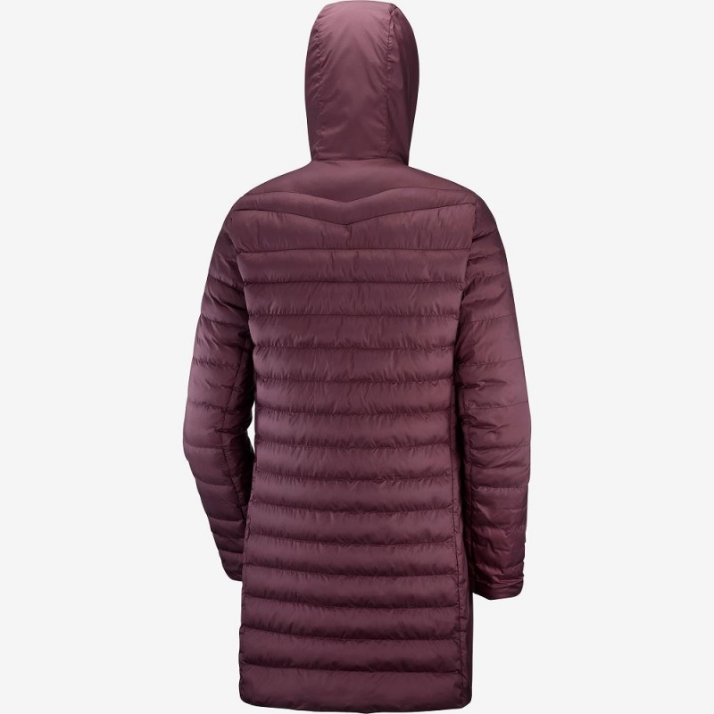 Salomon Essential Xwarm Long Jacket Purple | PVMZ-03624