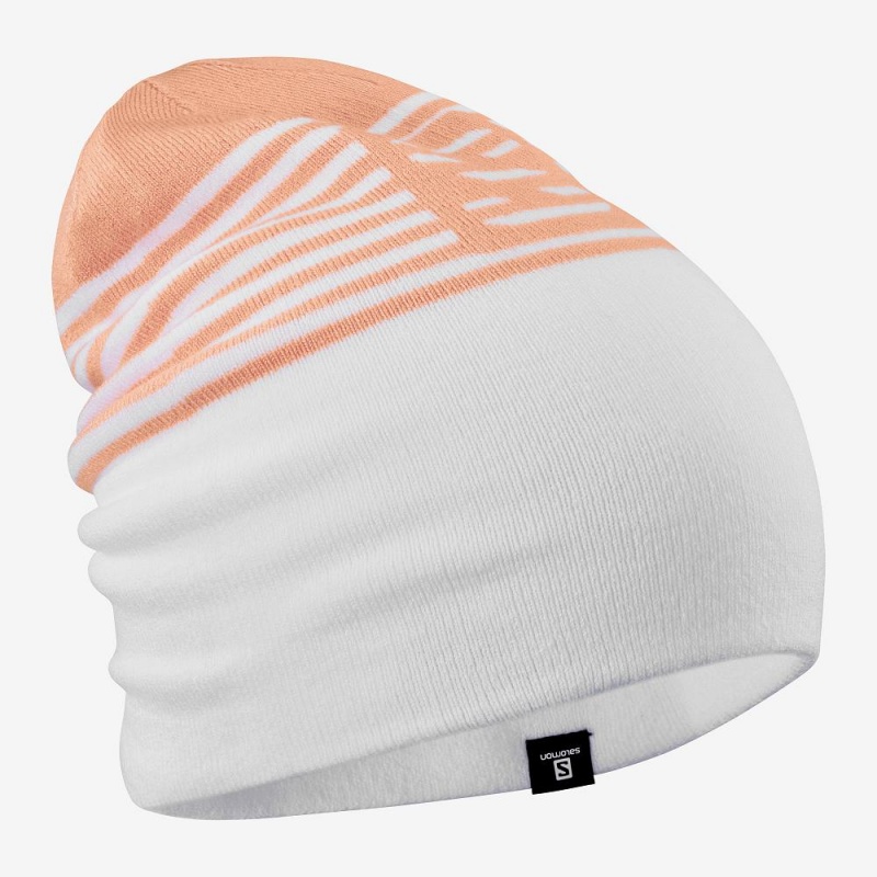 Salomon Flatspin Reversible Caps White | IXMH-78345