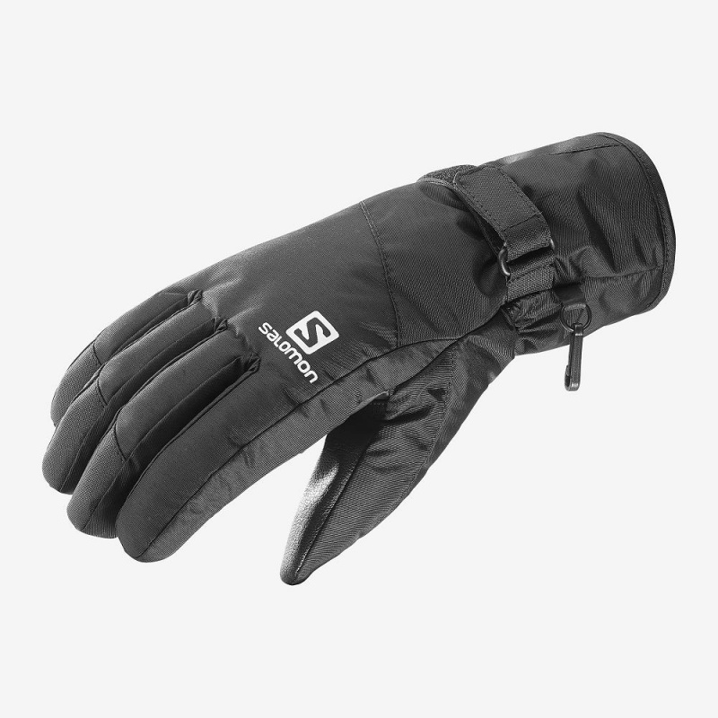 Salomon Force Dry M Gloves Black | XSJL-48971