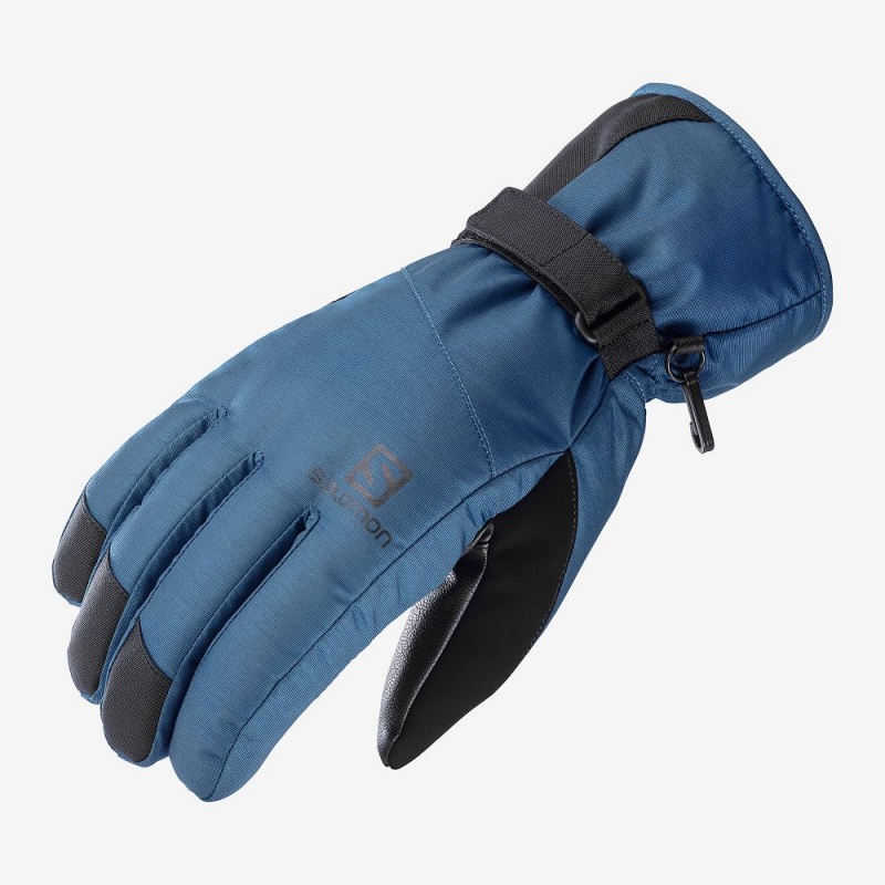 Salomon Force Dry M Gloves Navy | FWBZ-47821