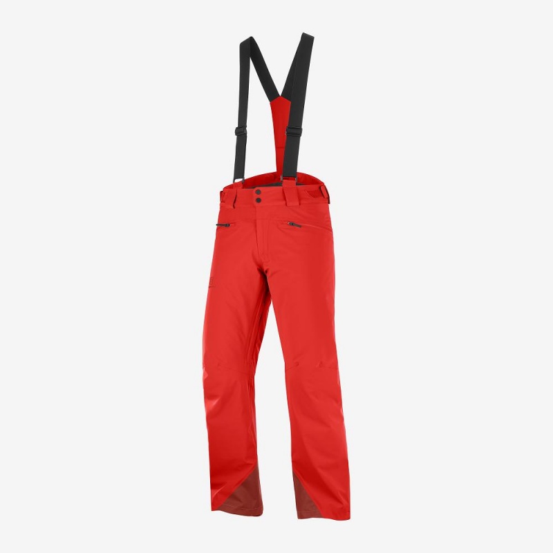 Salomon Force Pants Red | SMYL-70518