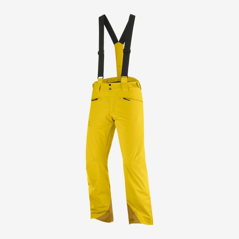 Salomon Force Pants Yellow | ALZQ-41732