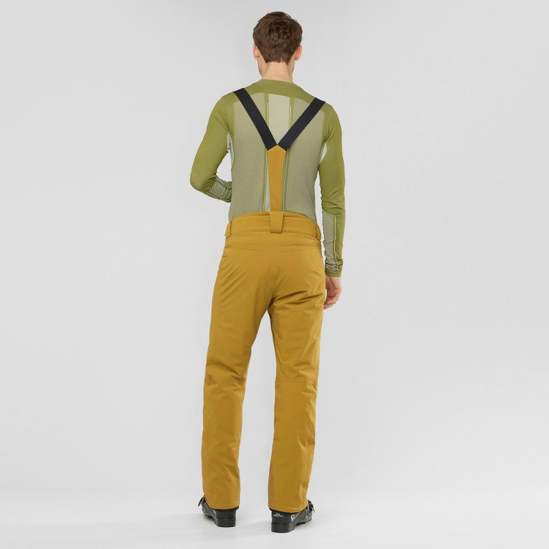 Salomon Force Pants Yellow | QHUV-61792